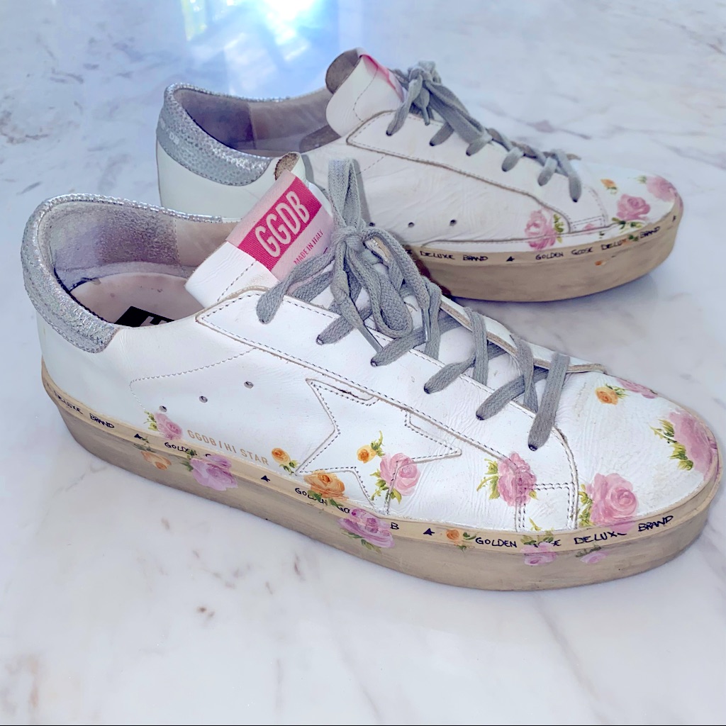 Golden Goose Hand Painted Platform Sneaker